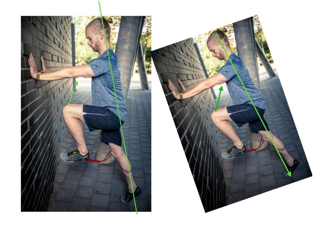 laufmuster unterkoerper